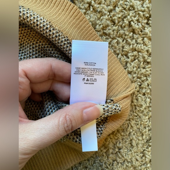 Nwt express leopard print knit sweater size XL brown - Picture 6 of 6